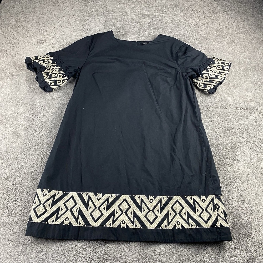 Banana Republic Poplin Mini Dress Womens‎ Petite Small Black
